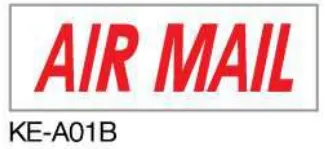 Deskmate 德士美 KE-A01B AIR MAIL 原子印（中空印章）