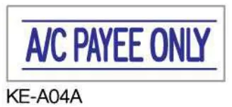 Deskmate 德士美 KE-A04A A/C PAYEE ONLY 原子印（中空印章）