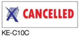 Deskmate 德士美 KE-C10C CANCELLED 原子印(中空印章)