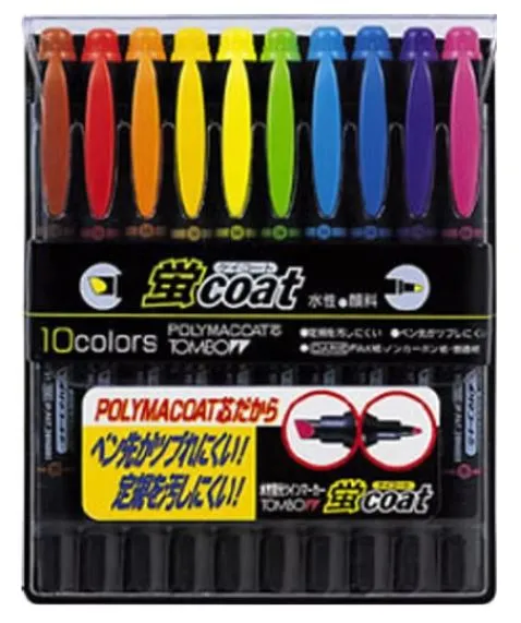 Tombow 蜻蜓牌 螢COAT 雙頭螢光筆 10色組 (WA-TC10C)