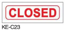 Deskmate 德士美 KE-C23 CLOSED 原子印(中空印章)
