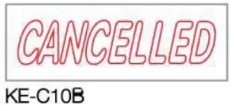 Deskmate 德士美 KE-C10B CANCELLED 原子印（中空印章）