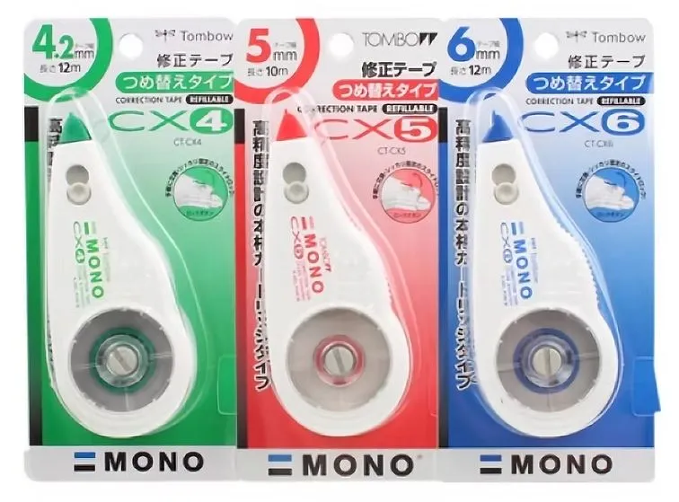 Tombow 蜻蜓牌 MONO CX6 可換芯修正带 (6mm x 12M)