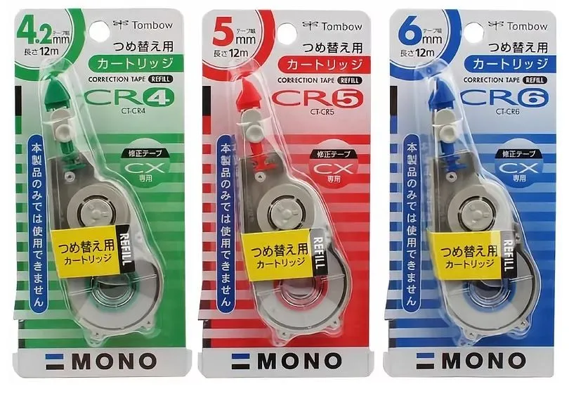Tombow 蜻蜓牌 MONO CX 替芯 (CT-CR 系列) (6mm x 12M)