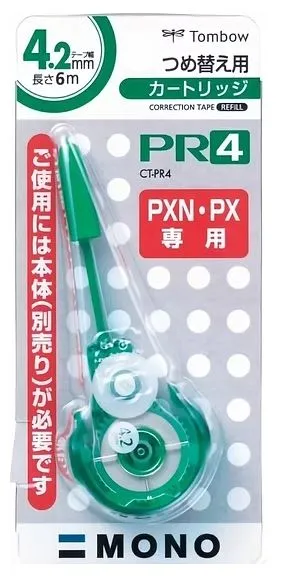 Tombow 蜻蜓牌 MONO 改错带芯 CT-PR (4.2mm x 12M)
