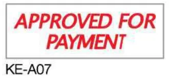 Deskmate 德士美 KE-A07 APPROVED FOR PAYMENT 原子印(中空印章)