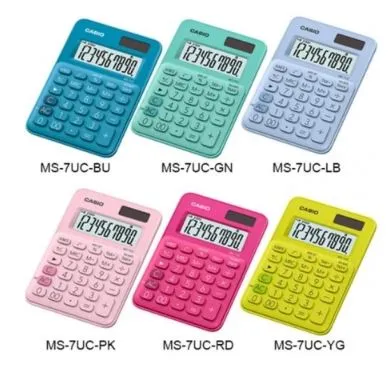 Casio MS-7UC 馬卡龍迷你桌上型計算機(10位數)