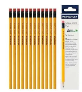 STAEDTLER 134-HB 黃杆鉛筆(附橡皮頭)