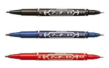 Zebra MO-120-MC Oil-Based Extra Fine Twin-Tip Marker (Mackee)