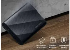 Samsung 三星 T9 1TB/2TB/4TB 移动固态硬盘 (USB 3.2 Gen 2x2) (星空黑)