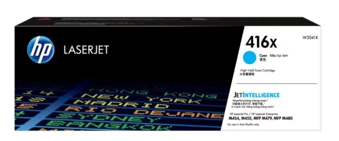 HP 416X High Yield Cyan Original LaserJet Toner Cartridge