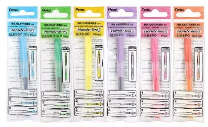 Pentel 飞龙 SLR3 Handy-line S 按壓式螢光筆替芯