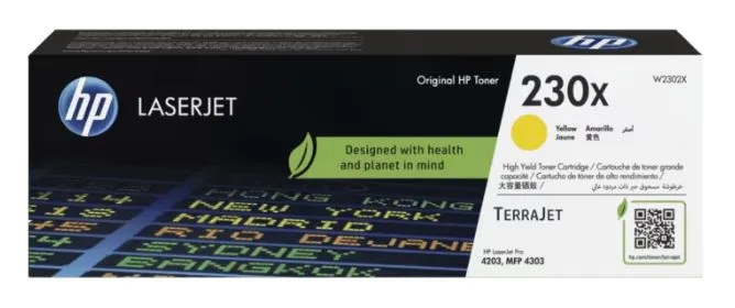HP 230X 高容量黃色原廠 LaserJet 碳粉匣