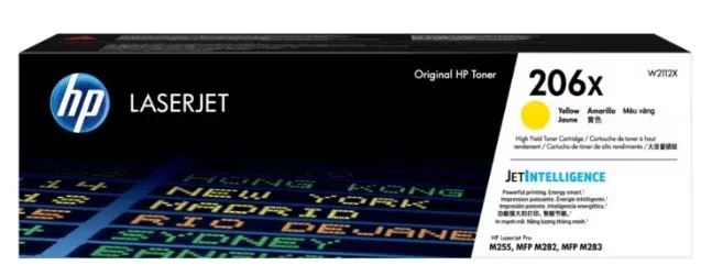HP 206X 高打印量黃色原廠 LaserJet 碳粉匣