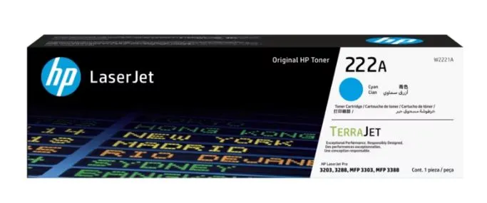 HP 222A Cyan Original LaserJet Toner Cartridge