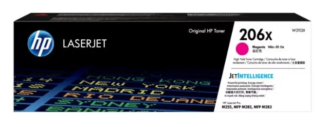 HP 206X 高打印量洋紅色原廠 LaserJet 碳粉匣