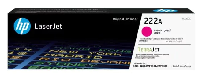 HP 222A 洋红色原厂 LaserJet 碳粉匣