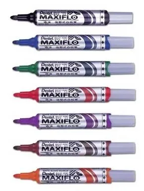 Pentel 飞龙 MAXIFLO MWL5S 后壓充水式白板筆（幼圆咀）