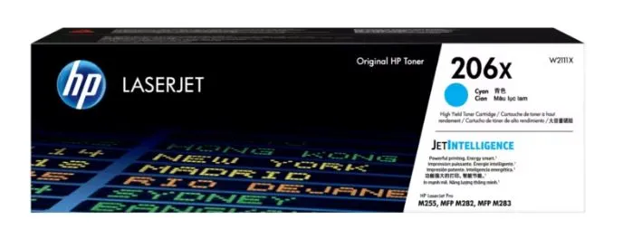 HP 206X 高打印量青色原厂 LaserJet 碳粉匣