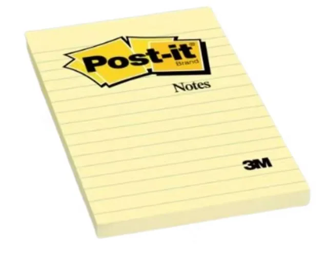 3M™ Post-it® 报事贴® 便條纸 660（4吋 x 6吋，黃色，单行）